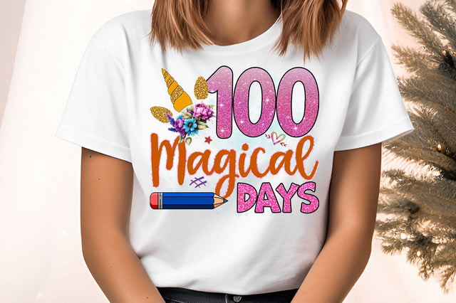 100 magical days PNG Design Sublimation Designangry 
