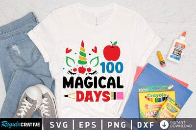 100 magical days Svg Design SVG Regulrcrative 