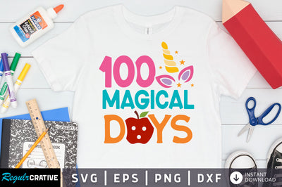 100 magical days SVG Design SVG Regulrcrative 