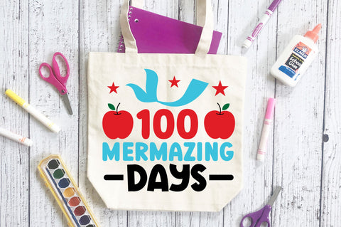 100 mermazing days Svg Design SVG Regulrcrative 