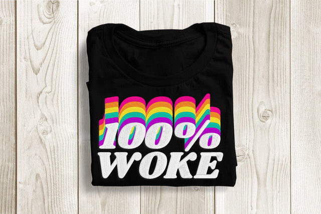 100 Percent Woke Embroidery Embroidery/Applique DESIGNS Risa Rocks It 