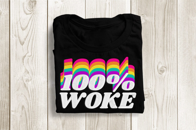 100 Percent Woke Embroidery Embroidery/Applique DESIGNS Risa Rocks It 