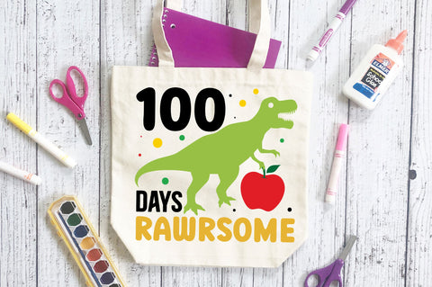 100 rawrsome days Svg Design SVG Regulrcrative 