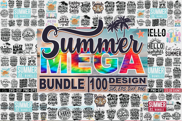 100 Summer Svg Bundle, Summer mega Bundle, Summer ultimate bundle, Beach T-shirt, Hello summer svg, Beach vibes svg, Sunshine svg, Salty svg, Beach vibes svg SVG Isabella Machell 