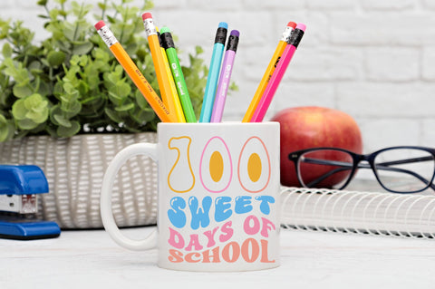 100 sweet days of school Svg Design SVG Regulrcrative 