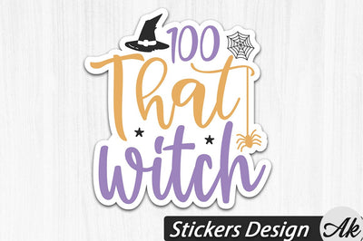 100 That witch Stickers Design SVG akazaddesign 