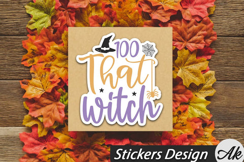 100 That witch Stickers Design SVG akazaddesign 