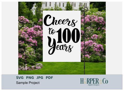 100 Years SVG PNG Cut EPS File SVG HarperNCo 
