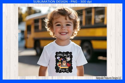 100th Day Of Pre-K Sublimation Png, Celebrating 100 Days Off School, Digital Download Sublimation Keepsake Treasures Designs LLC. 