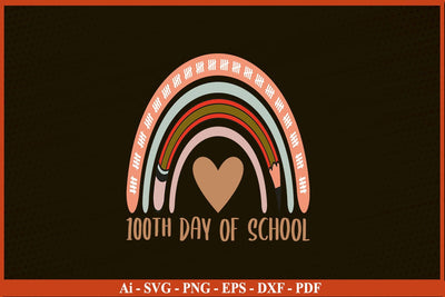 100th DAY OF SCHOOL Funny School SVG PNG Craft Cut File SVG SVG Print File 