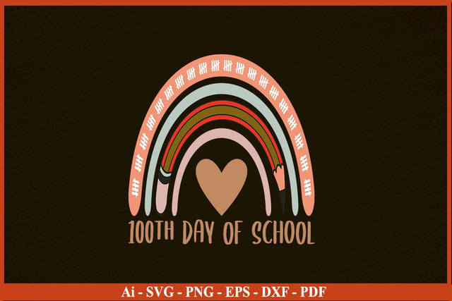 100th DAY OF SCHOOL Funny School SVG PNG Craft Cut File SVG SVG Print File 