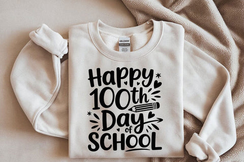 100th Day of School SVG: Teacher Shirt Design, Pencil Graphic SVG DesignDestine 