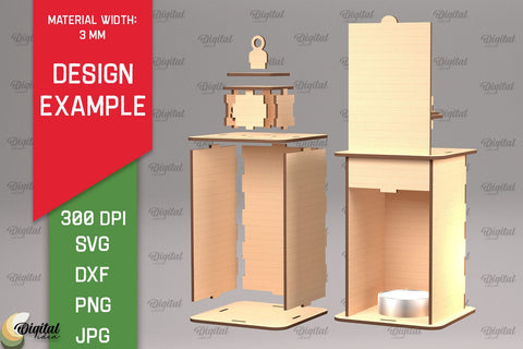 10st Day of Christmas Lantern Laser Cut. Merry Christmas SVG SVG Evgenyia Guschina 