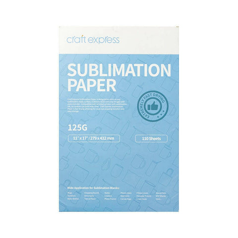 110 Pack Sublimation Transfer Paper Physical Craft Express 13" x 19" 
