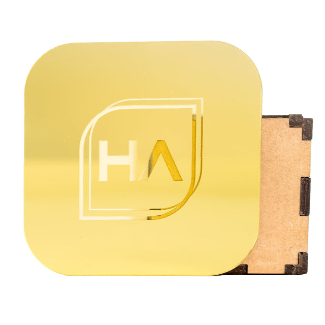 1/16 in Yellow Gold Mirror Acrylic Sheet Physical Houston Acrylic 