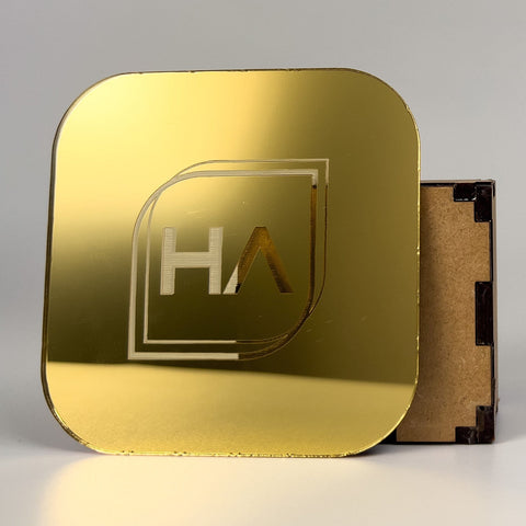 1/16 in Yellow Gold Mirror Acrylic Sheet Physical Houston Acrylic 