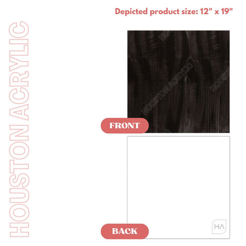 1/16in Two Tone Naturals Carbon Ash/White Physical Houston Acrylic 