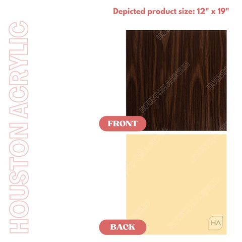 1/16in Two Tone Naturals Natural Teak/Ash Physical Houston Acrylic 