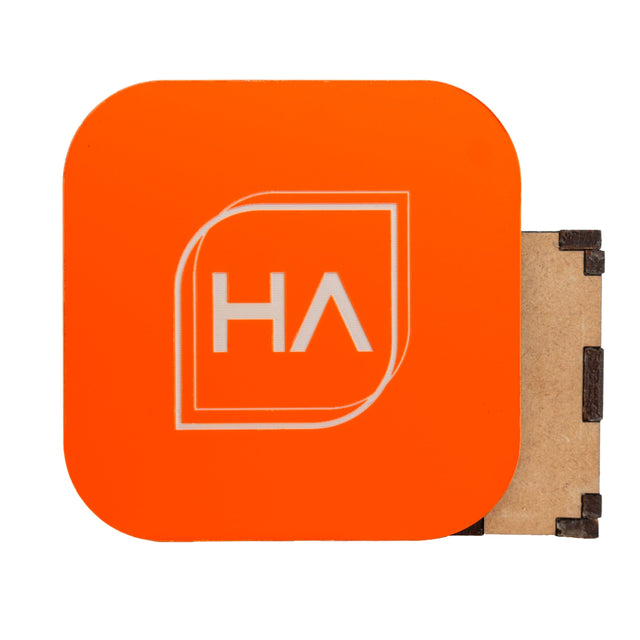 1/16in Two Tone Neon Orange/White Acrylic Sheet Physical Houston Acrylic 