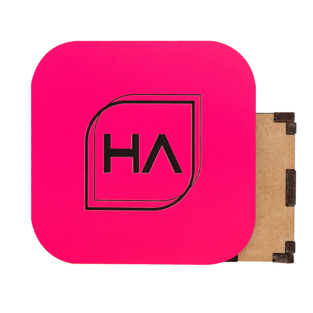 1/16in Two Tone Neon Pink/Black Acrylic Sheet Physical Houston Acrylic 