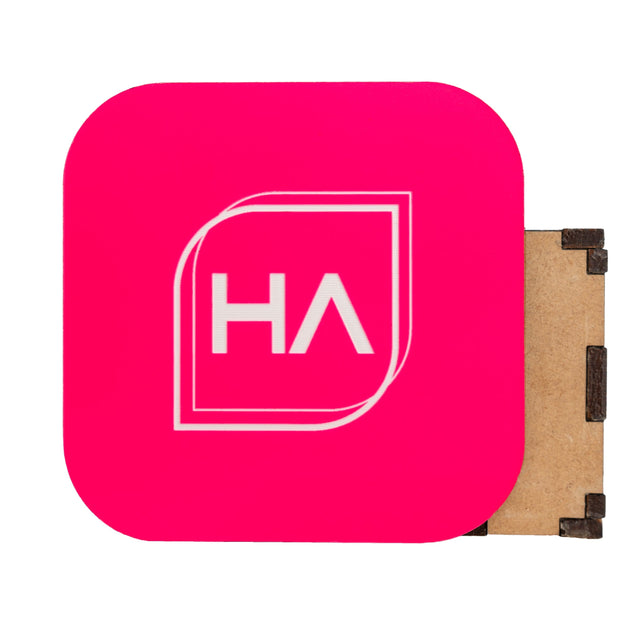 1/16in Two Tone Neon Pink/White Acrylic Sheet Physical Houston Acrylic 