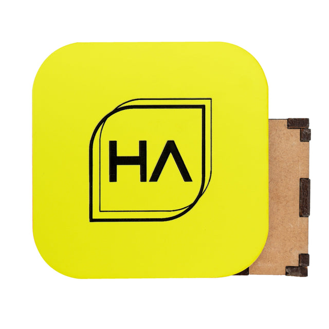 1/16in Two Tone Neon Yellow/Black Acrylic Sheet Physical Houston Acrylic 