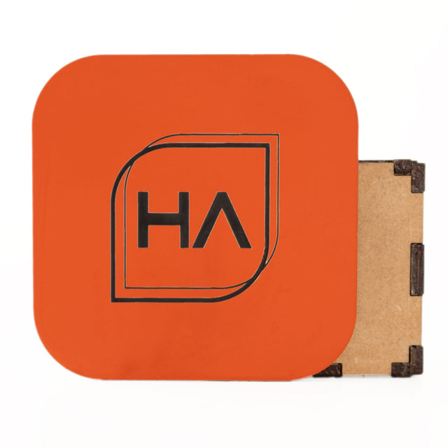 1/16in Two Tone Orange/Black Acrylic Sheet Physical Houston Acrylic 