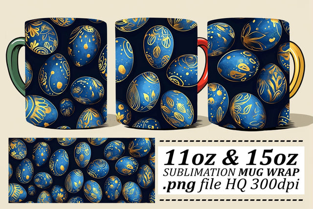 11oz & 15oz Easter Magic Mugs | Spring Sublimation Sublimation afrosvg 