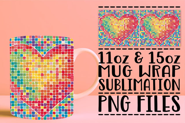 11oz Mug Wrap Love Sublimation afrosvg 