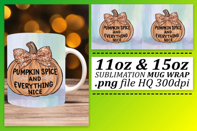 11oz/15oz Halloween Pumpkin Mug Wrap for Fall Sublimation Sublimation afrosvg 