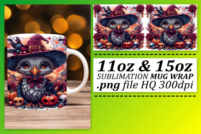 11oz/15oz Mug Wrap: Autumn Turkey Sublimation Sublimation afrosvg 
