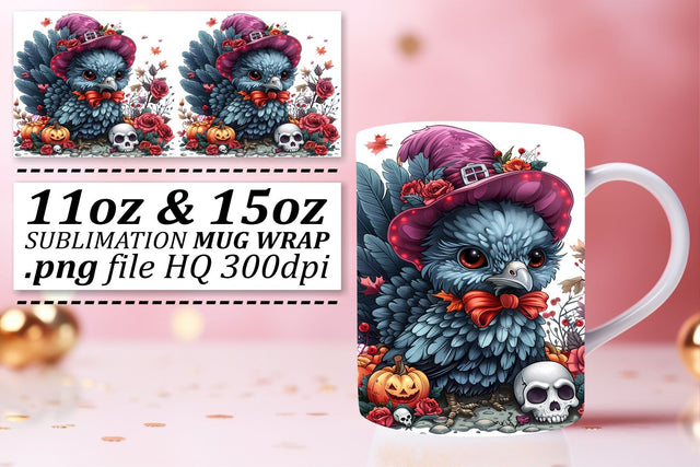 11oz/15oz Mug Wrap: Fall Design Turkey Sublimation Sublimation afrosvg 