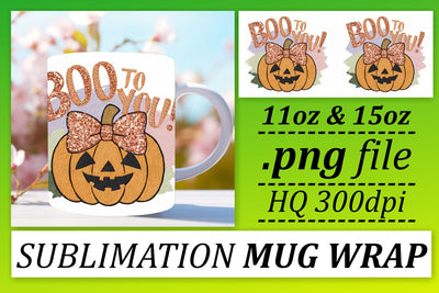 11oz/15oz Mug Wrap Pumpkin Design for Halloween Sublimation Sublimation afrosvg 
