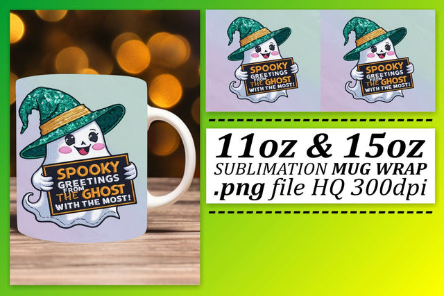 11oz/15oz Mug Wrap Pumpkin Halloween Fall Sublimation Art Sublimation afrosvg 