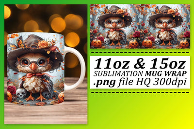 11oz/15oz Mug Wrap: Turkey Design Autumn Sublimation Sublimation afrosvg 
