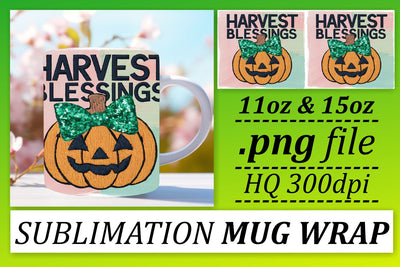 11oz/15oz Pumpkin Halloween Mug Wrap Fall Sublimation Art Sublimation afrosvg 