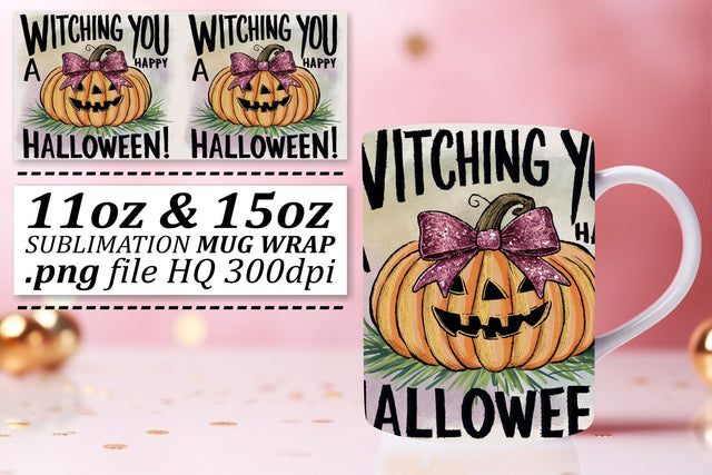 11oz/15oz Pumpkin Mug Wrap Halloween Fall Sublimation Sublimation afrosvg 
