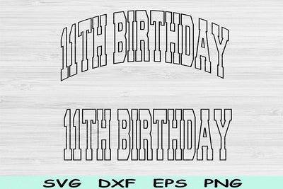 11th Birthday Svg Png Cut File, Eleventh Birthday Svg, 11 Year Old Svg Files For Cricut 11th Birthday Png, Eleventh Svg Block Digital Design SVG TiffsCraftyCreations 