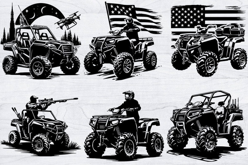 12 Atv Polaris Ranger Svg Bundle, Offroad Riding Svg SVG Creativeart88 