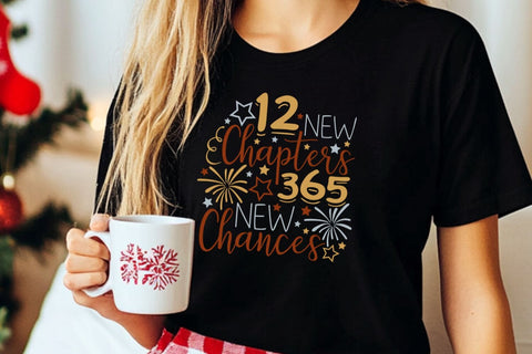 12 New Chapters 365 New Chances| New Year's Eve 202 SVG Cutting Files. SVG CosmosFineArt 