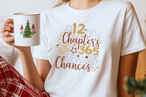 12 New Chapters 365 New Chances| New Year's Eve 202 SVG Cutting Files. SVG CosmosFineArt 