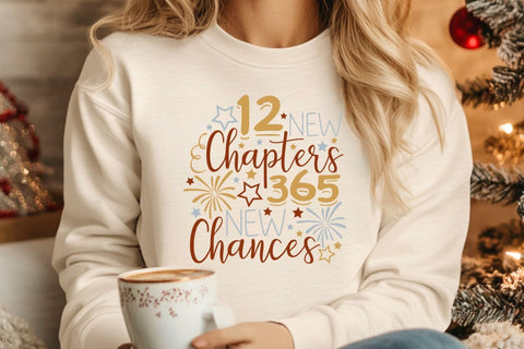 12 New Chapters 365 New Chances| New Year's Eve 202 SVG Cutting Files. SVG CosmosFineArt 