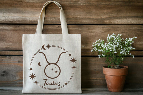 12 Zodiac Signs SVG Keychain Bundle | Astrological Symbol Clipart SVG Tafti Art 