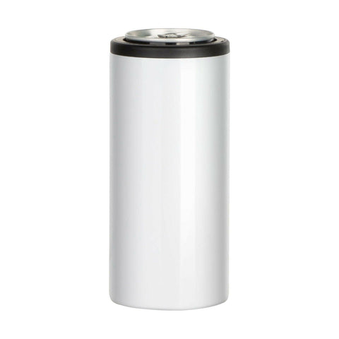 12oz Skinny Can Cooler for Sublimation | Craft Express 4-Pack White | Blanks for Sublimation Physical Craft Express 