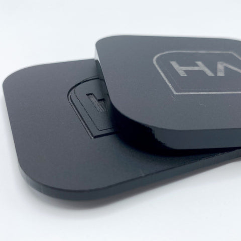 1/4in Black Matte One Side Shiny One Side Cast Acrylic Sheet Physical Houston Acrylic 