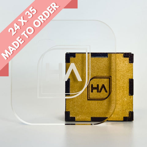 1/4in Clear Cast Acrylic Sheet Physical Houston Acrylic 24in x 35in 