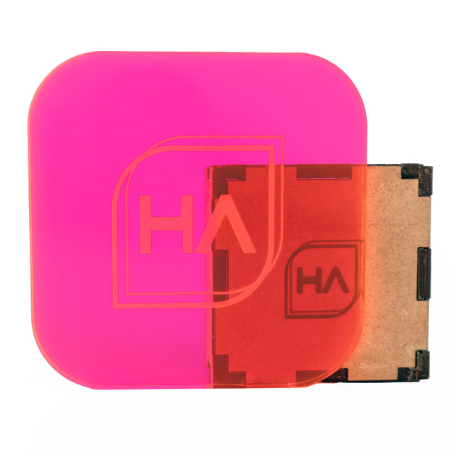 1/4in Fluorescent Red/Pink Cast Acrylic Sheet Physical Houston Acrylic 
