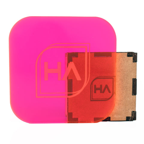 1/4in Fluorescent Red/Pink Cast Acrylic Sheet Physical Houston Acrylic 
