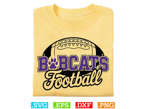 15 Bobcats Football Shirt Bundle, Sports Team Svg, Bobcats Football Silhouette SVG Creativeart88 