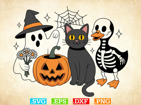 15 Halloween Goose SVG Bundle, Pumpkin Goose Shirt, Skeleton Goose Svg SVG Creativeart88 